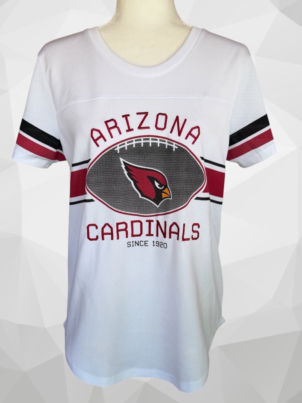 NFL Arizona Cardinals Soft Mesh Jersey Varsity Tee ~ Women’s Medium
